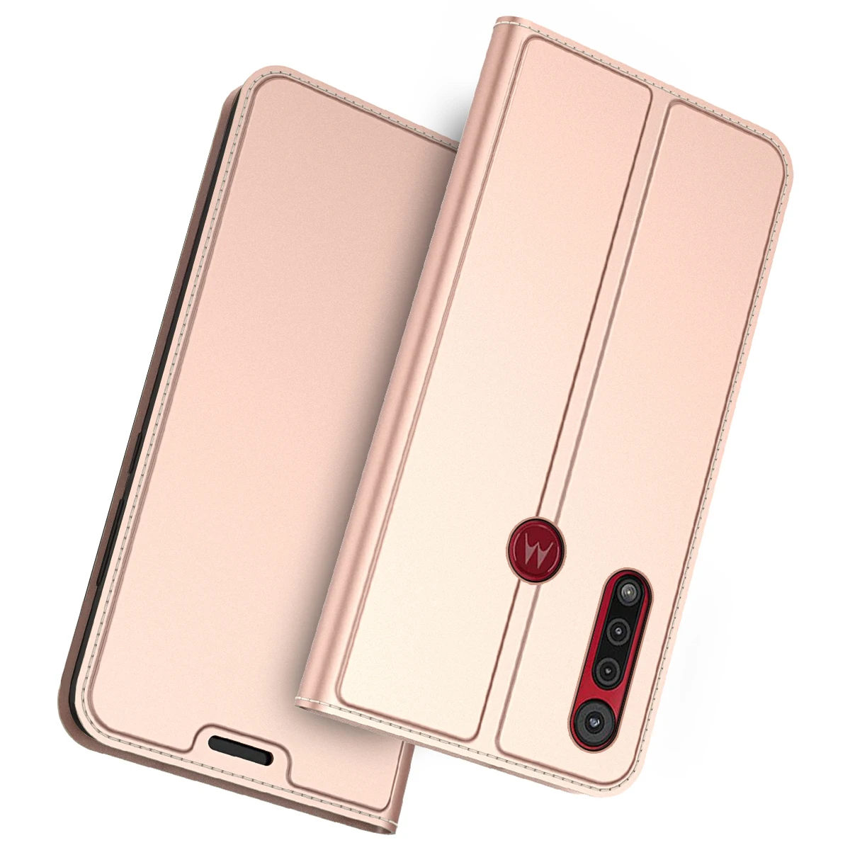 Для Motorola Moto G8 Plus Play чехол из искусственной кожи Ультратонкий флип с подставкой и