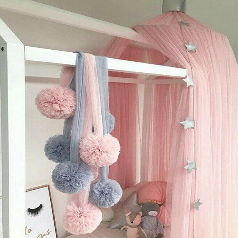 1Pcs Yarn Ornament Decoration Garland for Wedding or Party Children Room Mosquito Net Crib Net Accessories Room Decor Home Decor