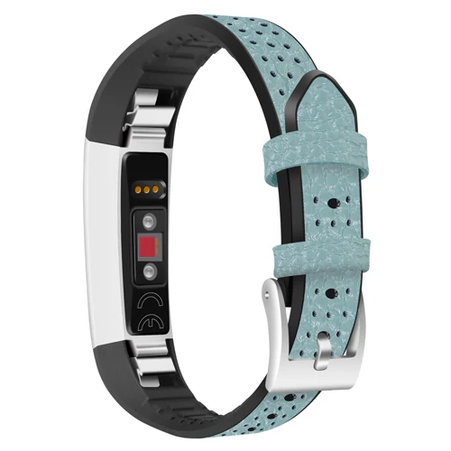 Blue Ремешок для часов из натуральной кожи Для Fitbit Alta/Alta HR Band, спортивный сменный ремешок для часов, модный браслет, аксессуары для ремня - Цвет ремешка: Blue
