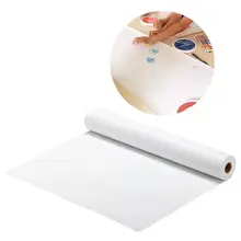1 pçs papel de desenho rolo cartaz papel ofício papel rolo branco papel de embrulho (branco)