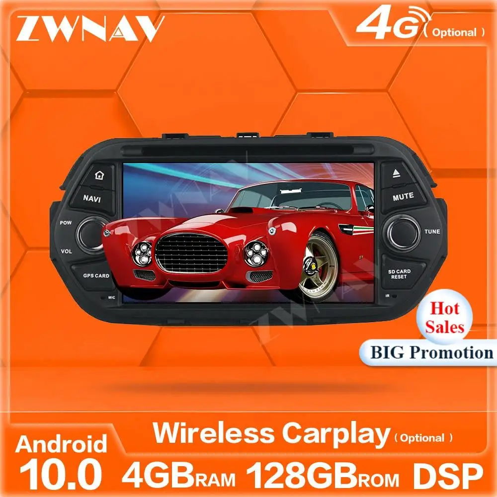 128G Android 10.0 Screen Car Player For FIAT TIPO EGEA 2016 2017 2018 2019 GPS Navi Auto Audio Radio Music Stereo Wifi Head Unit |