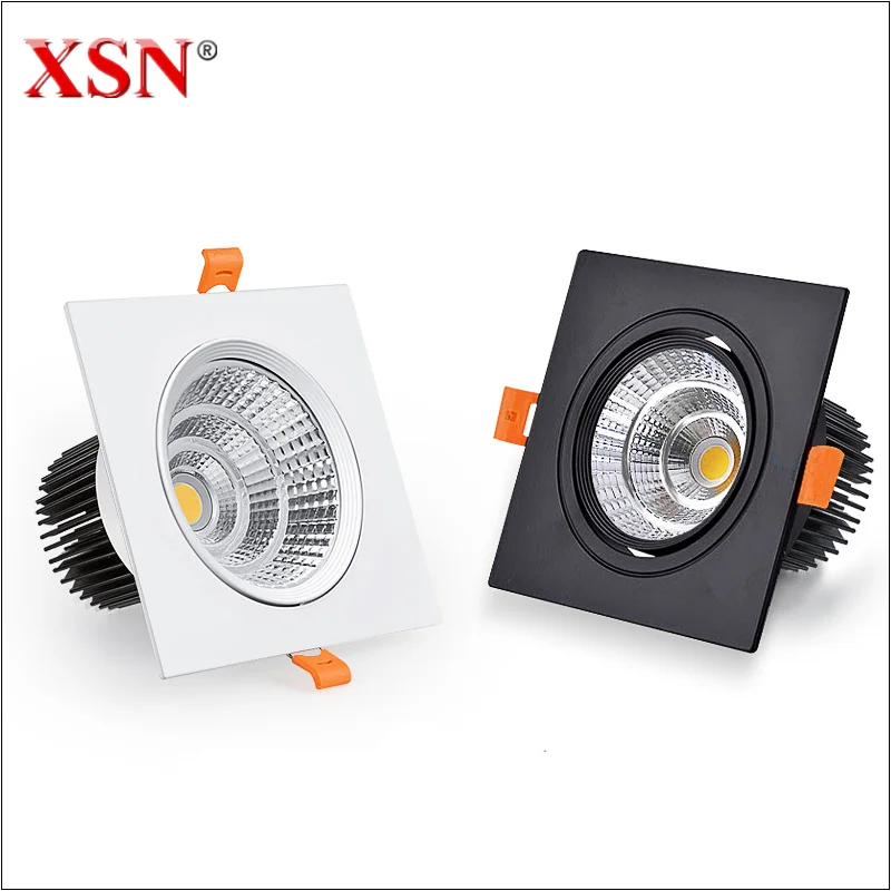 

Square Dimmable ceiling recessed White LED downlights Ceiling Lamp 7w 9w 12w 15w18w AC110-220V LED Spot Lights Indoor Lighting