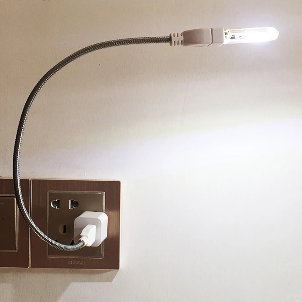 USB Цвет Мощность светодиодный ночной Светильник лампочка-бисерина лампа Гибкая
