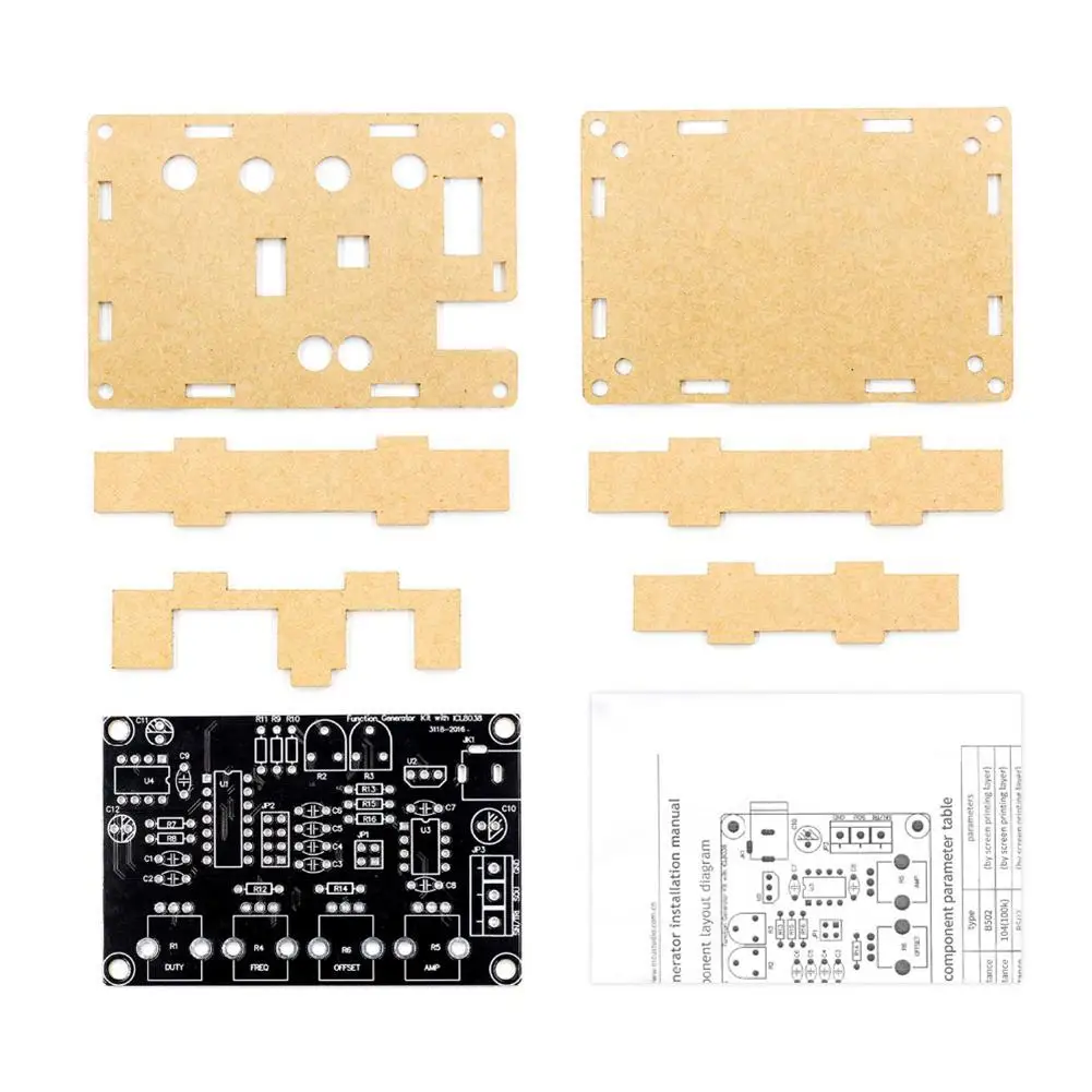 ICL8038 мульти-Функция низкочастотный сигнал генератор набор для домашнего мастера DC 12V~ 15V Запчасти с оболочкой XR2206 обновлен