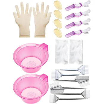 

1 Set/20pcs Hairdressing Supplies Useful Practical Tinting Tool Hair Dye Tool for Adults