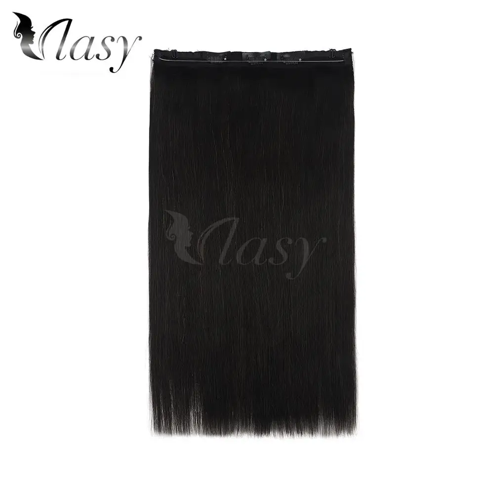 Vlasy 20 дюймов 100 г/шт., прямые волосы Remy на заколках, невидимая проволока, накладные волосы, 1 шт./набор, 3 заколки на заколках