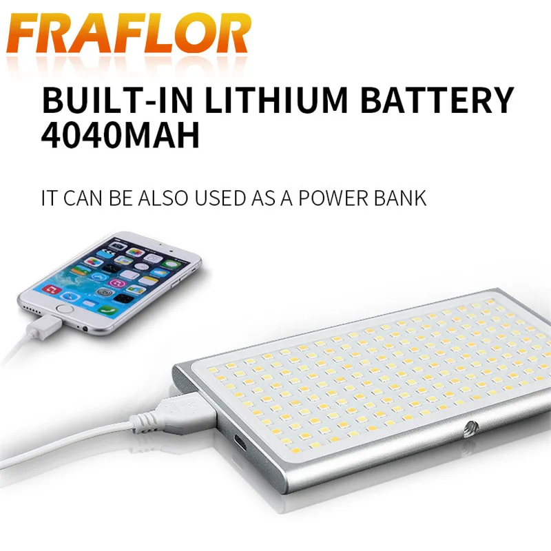 EIRMAI YB-K10 карманный светодиодный светильник для видеокамеры 4040 мАч power Bank лампа для фотографии для Canon Eos m50 Nikon sony DSLR камеры