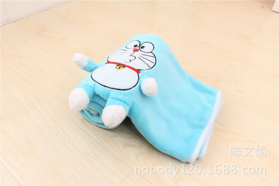 Стиль Джингл кошки Doraemon рулон ковер Джингл кошки складное покрывало фланелевое одеяло детское одеяло