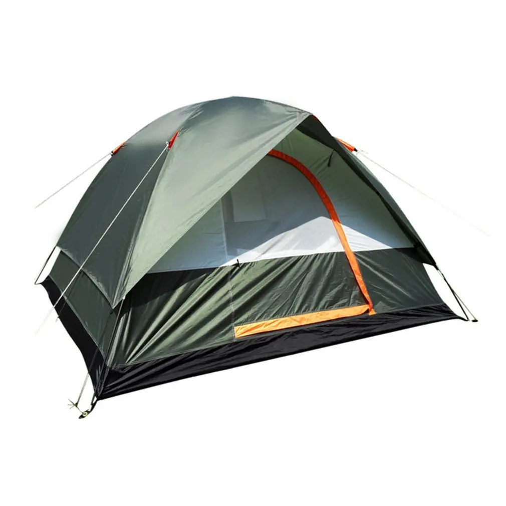 

3-4 Person Windbreak Camping Tent Dual Layer Waterproof Pop Up Open Anti UV Tourist Tents For Outdoor Hiking Beach Travel Tienda