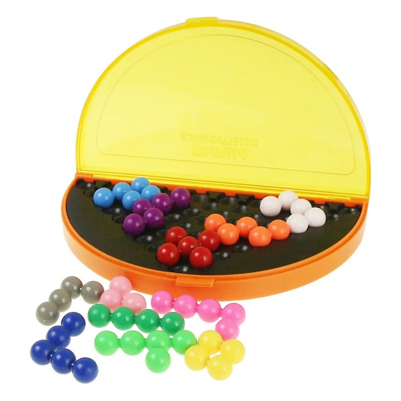 

Children Wisdom Pyramid Wisdom Beads Game Platter Children'S Educational Mental Training Toy Wisdom Magic Beads Jigsaw Puzzle