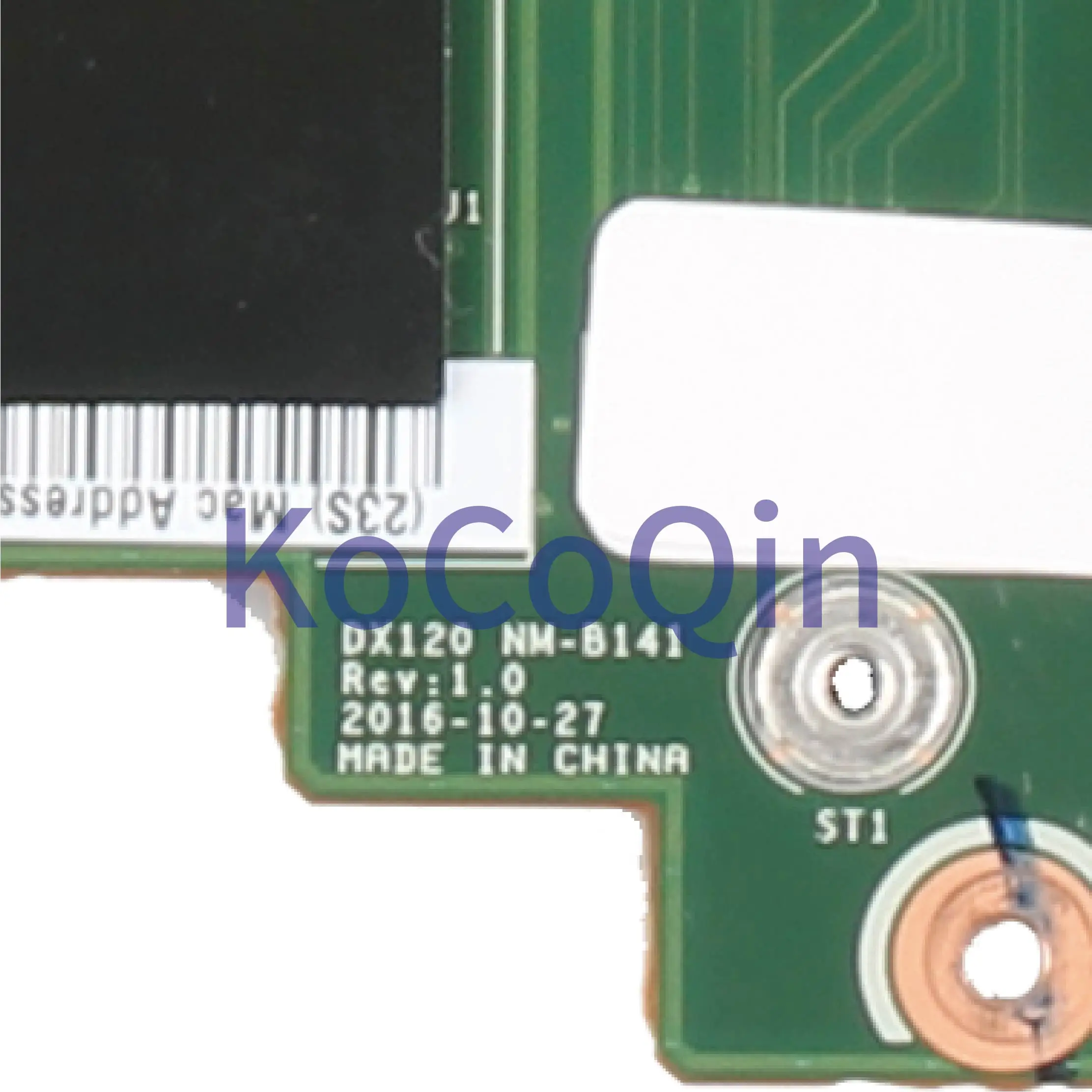 Finest  KoCoQin Laptop motherboard For LENOVO Thinkpad X1C I7-6600U 16GB Ram Mainboard DX120 NM-B141 01LV98