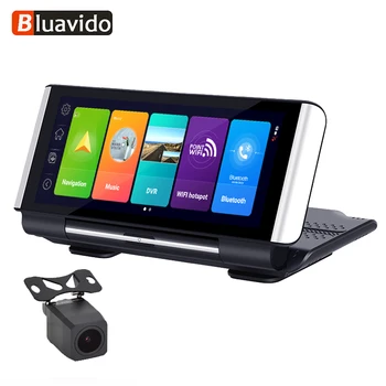 

Bluavido 7 Inch 4G ADAS Android Car Dashboard DVR GPS Navigation FHD 1080P Dual Lens Dash Camera G sensor Car Video Recorder