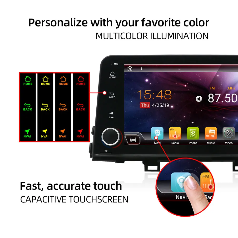 Top Bosion Android 9.0 Octa Core car DVD GPS Fit KIA PICANTO MORNING 2017 2018 2019 Car Player Navigation GPS Radio 2