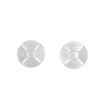 

Car Button Cover Steering Wheel Silver Kit Accessory Parts Replacement