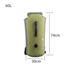 Professional PVC 25/60L Waterproof Bag Inflatable Backpack Snorkeling Rafting Drifting Diving Dry Bag Swimming Bucket 2