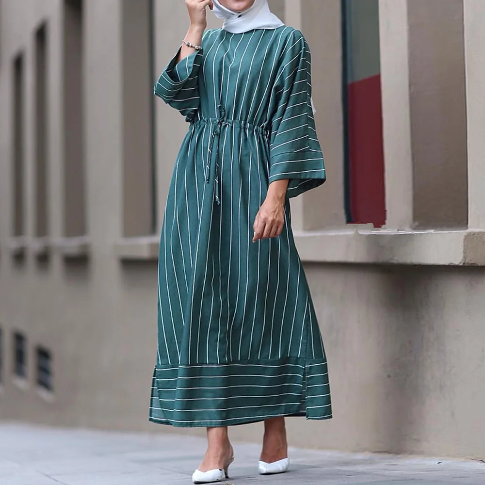 Женское платье хиджаб Eid Mubarek Abaya мусульманское модное в турецком стиле одежда
