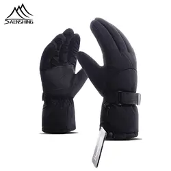 SAENSHING женские лыжные перчатки Утепленные перчатки для сноуборда Зимние перчатки для велоспорта теплые спортивные перчатки ветрозащитные