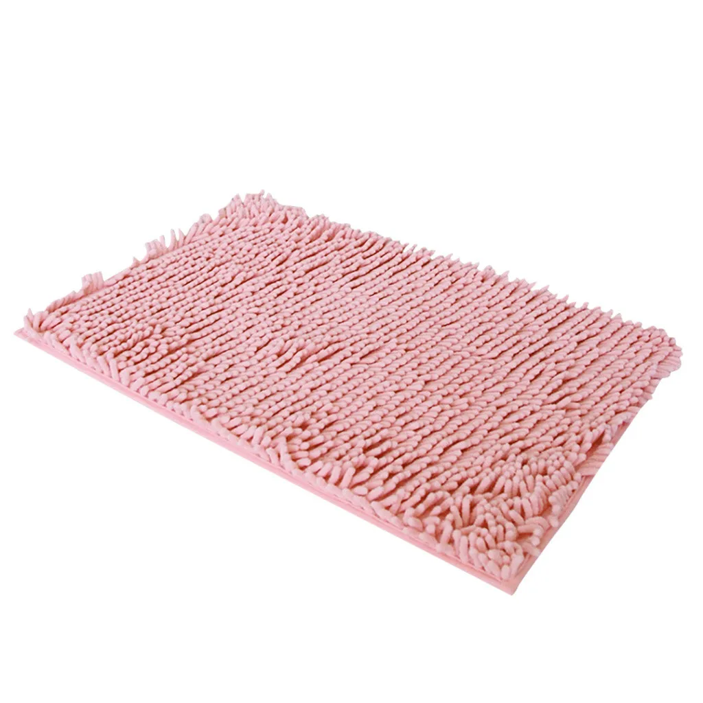 Pink Мягкий напольный коврик, портативный нескользящий ковер из синели, коврик для спальни, ванной комнаты, коврики для домашнего декора, коврик для гостиной - Цвет: Pink