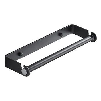 

Sticky paper roll paper cling film holder under cabinet stainless steel kitchen tissue holder without drilling holes