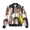 New Fashion Women/Men's  3D Print  Maneskin Band   Zipper Bomber Jackets Men Overcoat Mens Coat Zip Up Jackets 3
