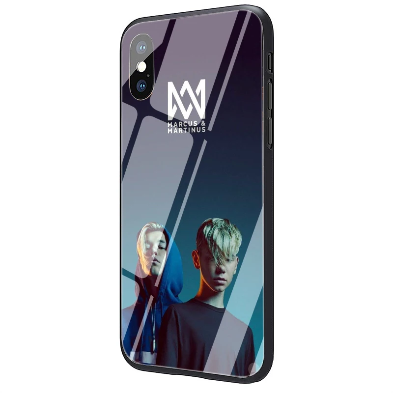 EWAU Маркус Мартинус закаленное стекло чехол для телефона iPhone 5 5S SE 6 6s 7 8 Plus X XR XS 11 pro Max - Цвет: G8