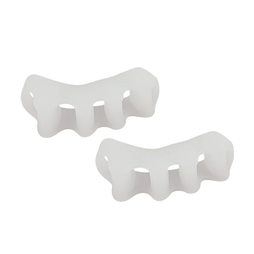Silicone Toe Separator Correction Hallux Valgus Corrector Orthopedic Hammer Separator Straightener Spreader Foot Care Tool 2PCS