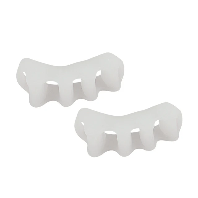 Silicone Toe Separator Correction Hallux Valgus Corrector Orthopedic Hammer Separator Straightener Spreader Foot Care Tool 2PCS 1