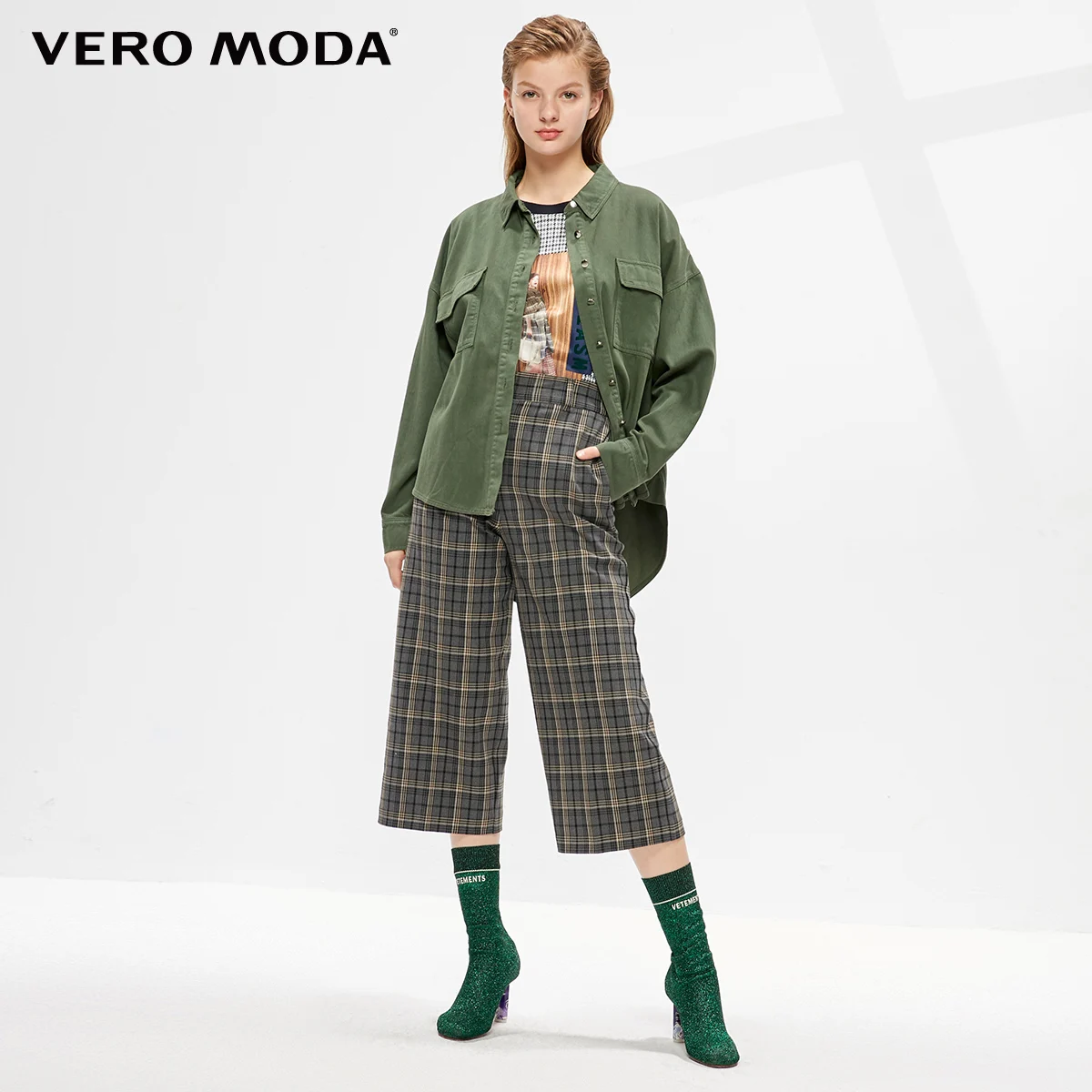 Vero Moda женская джинсовая рубашка свободного кроя | 319362501