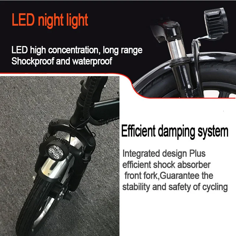 2 Wheeled Electric Scooter 48V 350W Electric Bicycle With Removable Battery Ultralight Adults Electric Scooter Foldable (3)