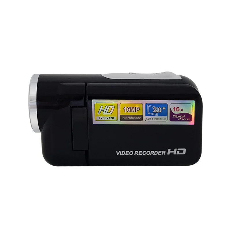 Цифровая видеокамера с питанием от аккумулятора 1080P HD TFT LCD 24MP 16X Zoom DV AV ночное