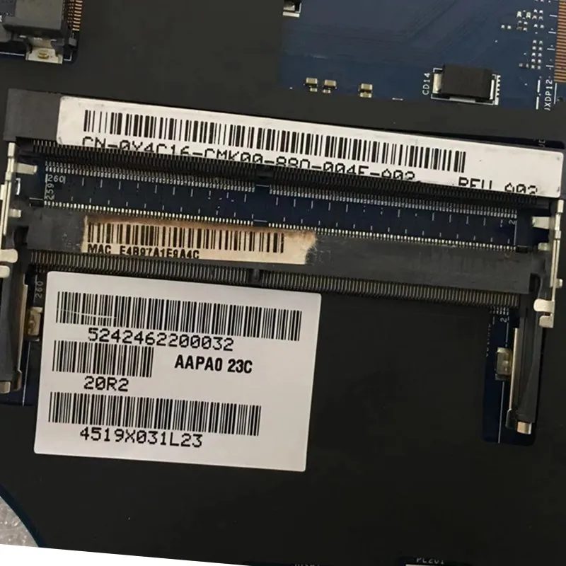 Материнская плата для ноутбука DELL Precision 15 7510 материнская плата i5-6300HQ процессор Y4C16 0Y4C16 CN-0Y4C16 протестирована