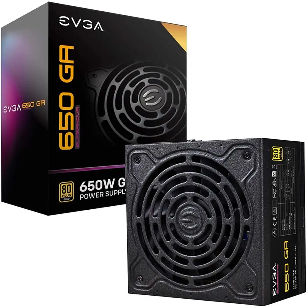 EVGA SuperNOVA 650 Ga 80 Plus Gold 650W полностью модульный эко режим с Dbb вентилятором компактный