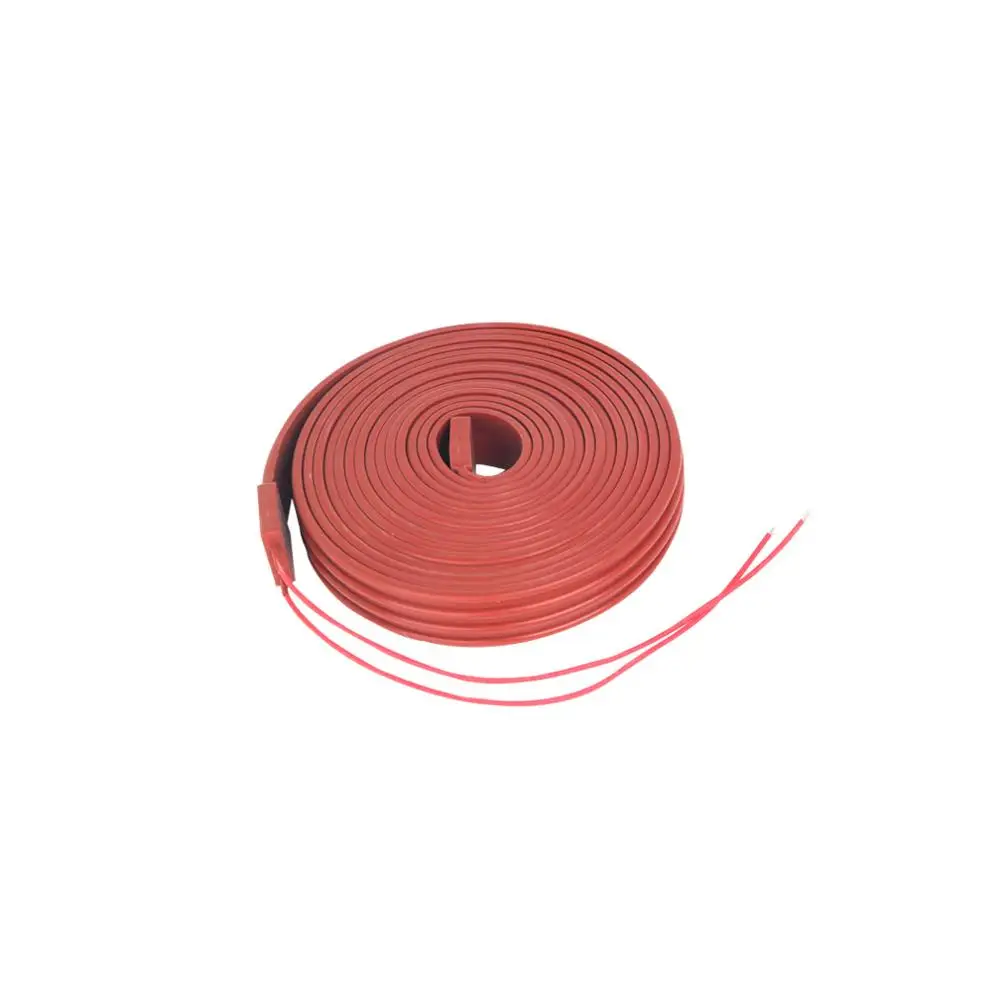 12V 220V Silicone Rubber Heating Belt Wire Strap Strip Band Cable Wrap  Waterproof Dry Water Fire PVC PPR Plastic Pipe Metal Tube