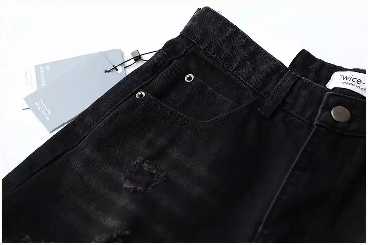AliExpress, женские штаны, летние потертые джинсовые шорты, западный стиль, модные ретро джинсовые шорты с высокой талией и дырками
