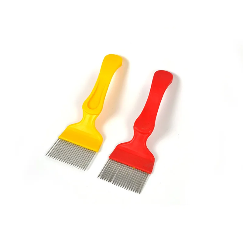 

1PCS Good Quality 18 Pin Stainless Steel Tines Comb Uncapping Fork Scratcher Two-color Cut Honey Bee Beekeeping Tools