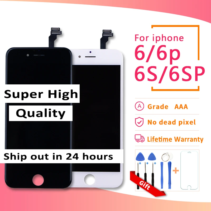 Отличное качество для iPhone 5S 6 6s дисплей с 3D сенсорным экраном 100% новый бренд без