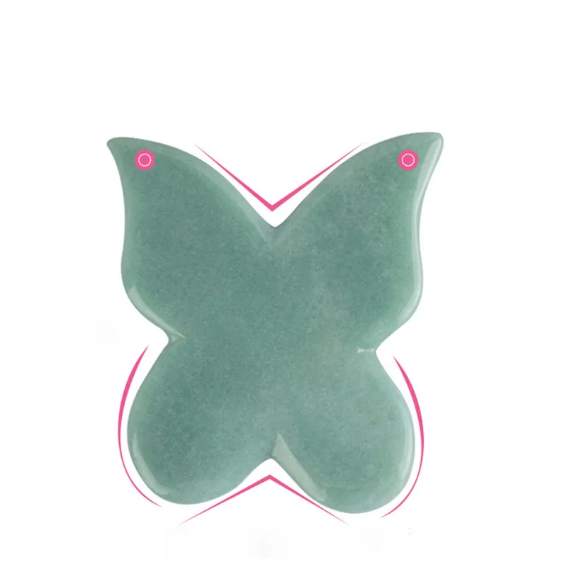 

Dongling jade butterfly shaped scraping board massage powder crystal jade scraping tablet scraping crystal board beauty care too