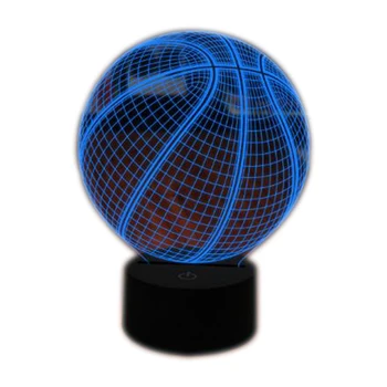 

Basketball 3D Night Light, Light Up Basketball Gifts 3D Illusion Lamp with Remote Control 16 Colors Changing