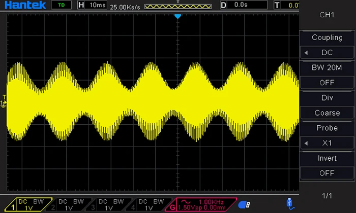 Hantek DSO4104B цифровой осциллограф 4 канала 100 МГц 1GSa/s длина записи 64K 7 ''TFT ЖК-Стенд типа Osciloscopio