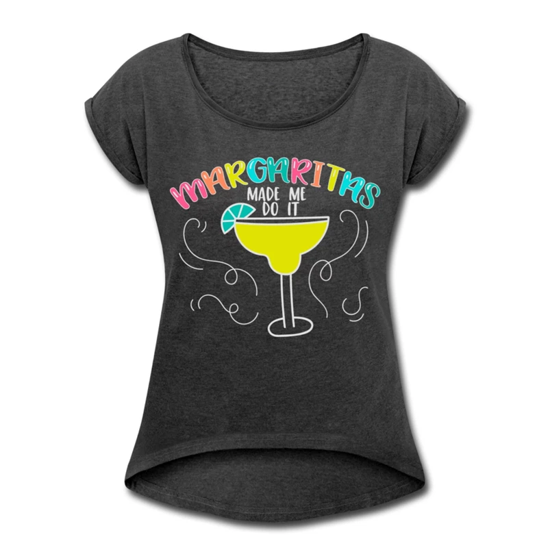 Margaritas Make Me Do It женская футболка с манжетами вечерние футболки для коктейлей новая