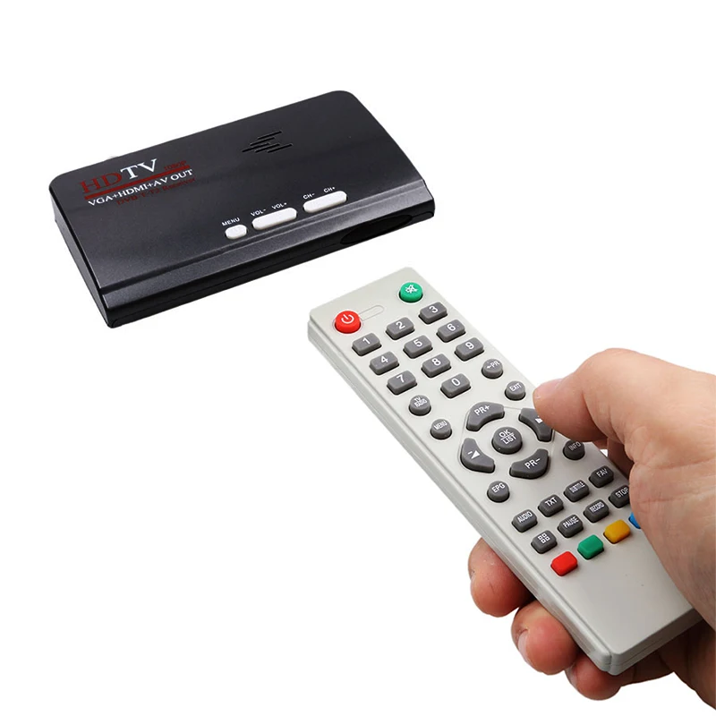 Smart Tv Box Us Plug 1080P Hd Dvb-T2/T ТВ приставка Hdmi Usb Vga Av тюнер приемник цифровая приставка-Eu вилка