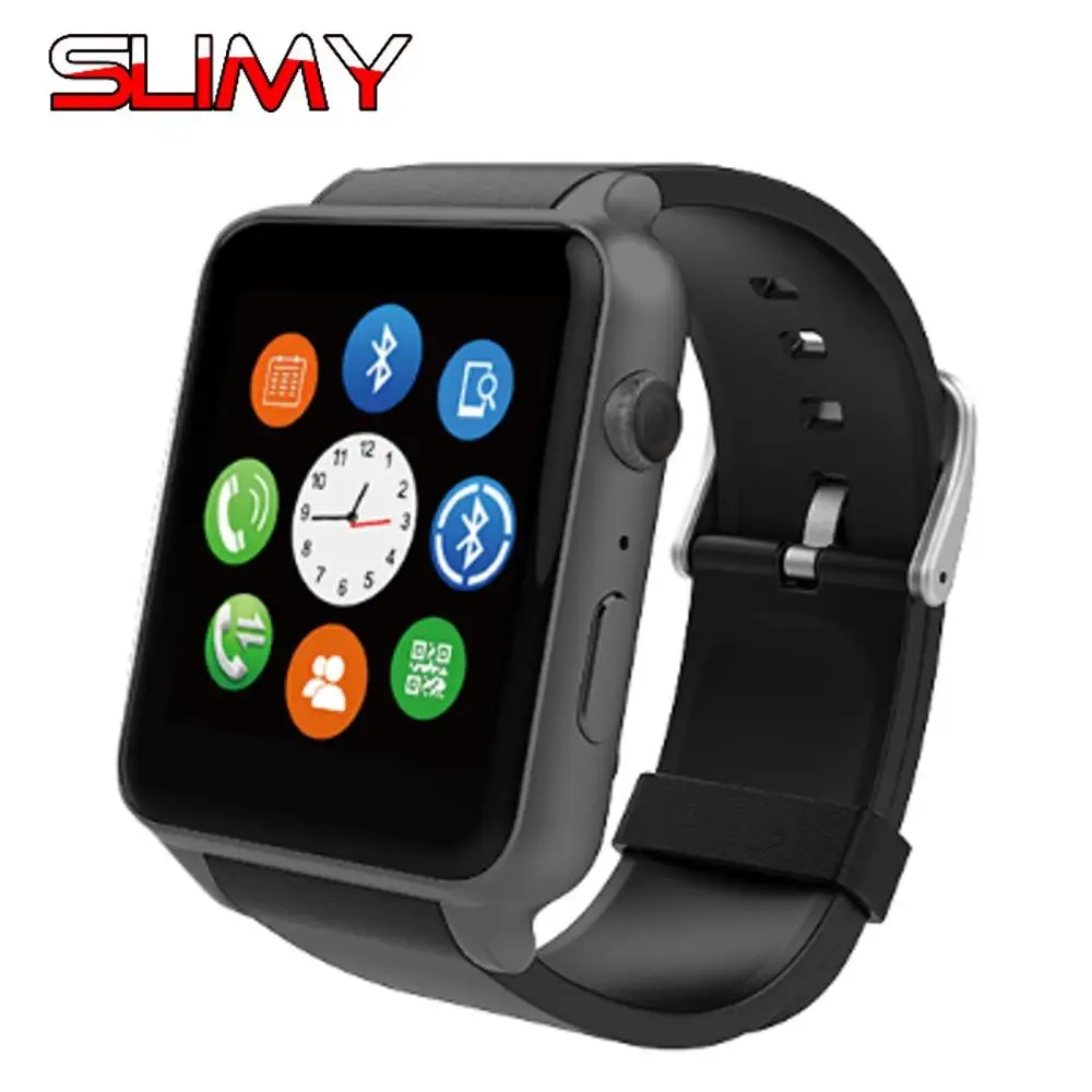 Slimy GT88 1,54 дюймов Bluetooth Смарт-часы телефон MTK2502 IP57 водонепроницаемый монитор сердечного ритма напоминание о сидячем звонке