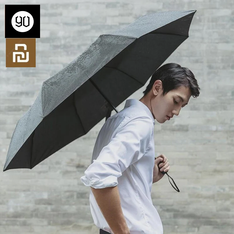 Портативный Зонт Youpin 90Fun ветрозащитный водонепроницаемый с защитой от УФ лучей