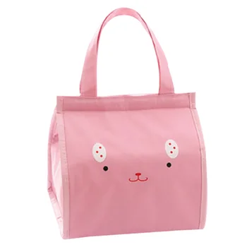 

Waterproof Home Insulation Cute Cartoon Picnic Travel Aluminum Foil Students Large Capacity Storage Handbag Lunch Bag Portable