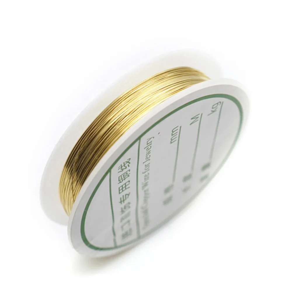 

1 Roll Beading Cord 0.2/0.25/0.3/0.4/0.5/0.6/0.8/1mm String Accessories Silver Gold Alloy Wire DIY Craft Jewelry Making Cord