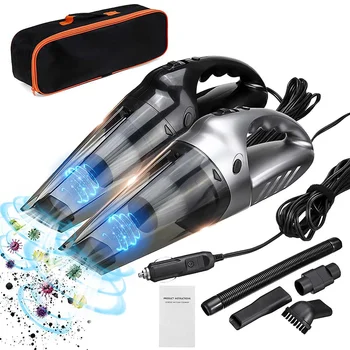 

120W Car Vacuum cleaner Vacuuming Automobile Auto Portable Handheld Vacuum Cleaner Wet Dry Duster Dirt Suction LED Light