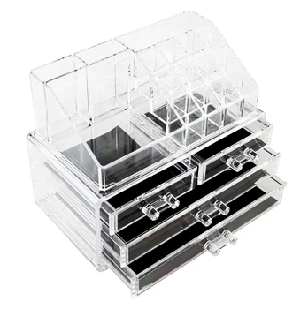 

Acrylic Cosmetics Storage Rack with 4 Drawers Transparent d88