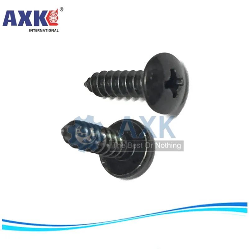 AXK M4 M5 100 шт. Самонарезающий винт с Черной головкой