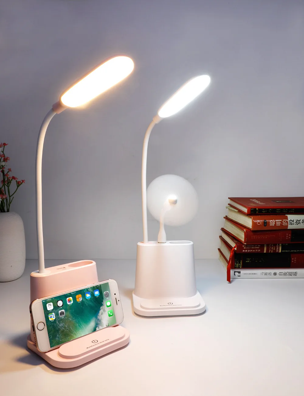  LED Desk Lamp USB Rechargeable Touch Dimming Adjustment Table Lamp for Children Kids Reading Study  - 4000270797050
