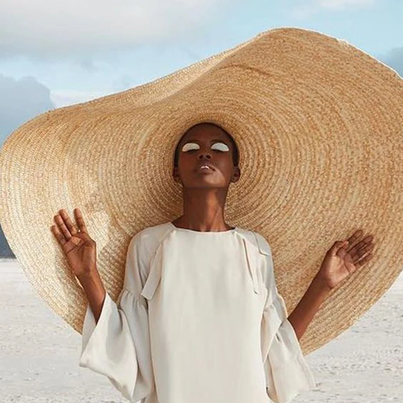Cappello Da Sole In Paglia A Tesa Larga Da Donna Cappello Estivo Floscio In Rafia Viaggi In Spiaggia Da 6,26 € | DHgate
